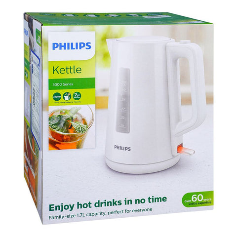 Philips Kettle HD9318/01 – 1.7L Capacity, 2200W, Spring Lid, and Auto Shut-Off – Efficient and Stylish Electric Kettle