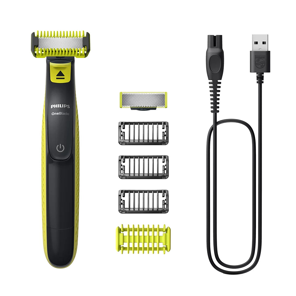 Philips One Blade Face & Body Trimmer QP2824/10 – Dual-Sided, Waterproof, Long Battery Life | Trimmer