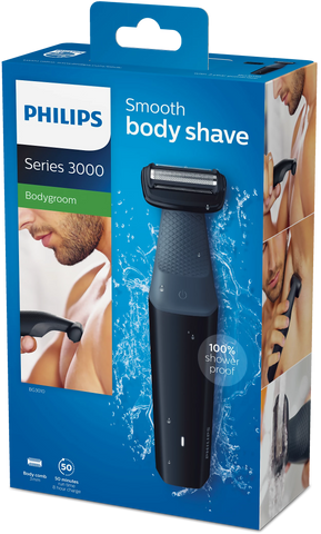 Philips Series 3000 Bodygroom Smooth Body Shaver BG3010/15 – Smooth Shaving, Skin-Friendly, Efficient | Body Groomer