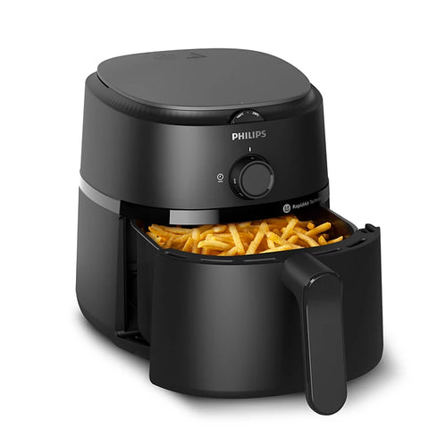 Philips Air Fryer NA110/00 – Compact Air Fryer with Rapid Air Technology, 1300W, 220-240V, 80-200°C Temperature Control – Includes Cord Storage, Automatic Shut-Off, and Dishwasher-Safe Parts – Ideal for Frying, Roasting, Baking, and More – Air Fryer