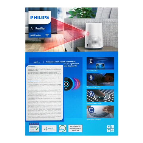 Philips Air Purifier AC0850/20 – 800i Series, Removes 99.5% particles, Compact design – Air Purifier