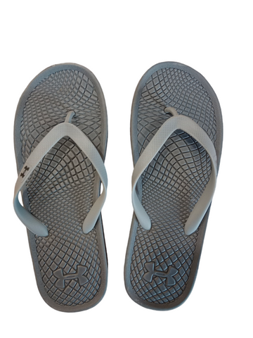 Under Armour Atlantic Dune Flip-Flops – Replica, Grey – Cushioned Footbed, Durable Design, Casual Style – Perfect for Relaxation