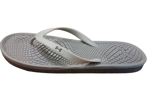 Under Armour Atlantic Dune Flip-Flops – Replica, Grey – Cushioned Footbed, Durable Design, Casual Style – Perfect for Relaxation