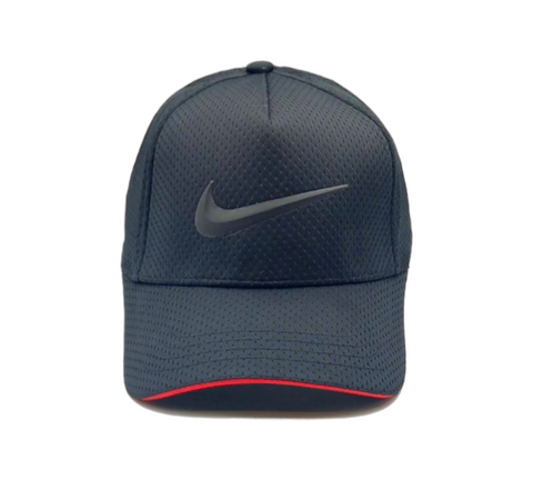 Nike Men's Heritage Dri-Fit Cap – Replica, Black, Stretch-Fit Construction, Curved Peak, Stitched Ventilation | Comfortable & Stylish Headwear