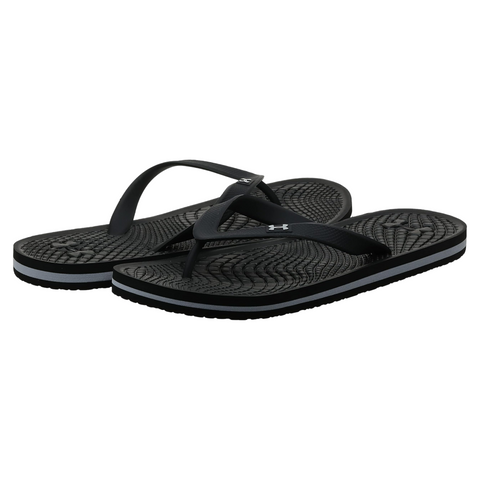 Under Armour Atlantic Dune Flip-Flops – Replica, Black – Comfortable Footbed, Lightweight Design, Stylish Look – Ideal for Casual Wear