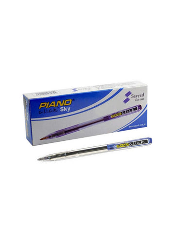 Piano Sky Ball Pen – Smooth Writing, Lightweight Design, High Durability – Ideal for Everyday Use | Pianio Click Series