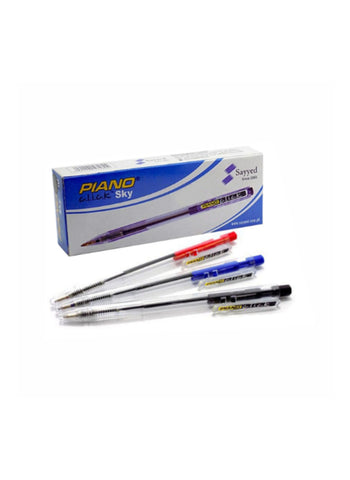 Piano Sky Ball Pen – Smooth Writing, Lightweight Design, High Durability – Ideal for Everyday Use | Pianio Click Series