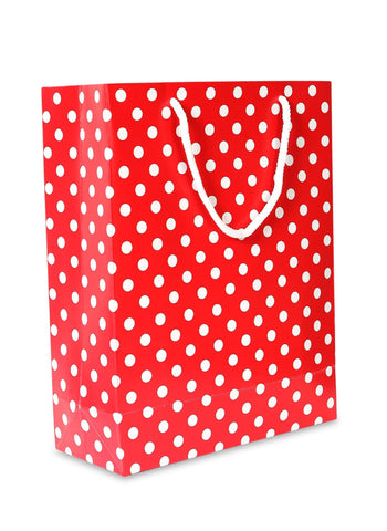 Polka Dot Gift Bag Small. Cute & Fun Design, Perfect for Party Favors | Durable & Reusable