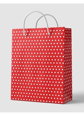 Polka Dot Gift Bag Small. Cute & Fun Design, Perfect for Party Favors | Durable & Reusable