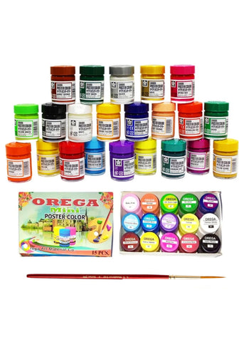 Poster Color Set – 15 Pieces, Vibrant & Versatile | Perfect for Art Projects & Painting Enthusiasts