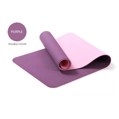 Eco-Friendly Non-Toxic TPE Yoga Mat – 6mm Thickness, Excellent Cushioning, Durable Design – Ideal for Yoga and Exercise