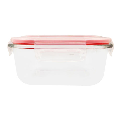 Pyrex Easy Vent Square Glass Food Storage with Lid 515ml – Ventilated Lid, Durable Glass, Microwave Safe – Food Storage Container | Perfect for Small Meals