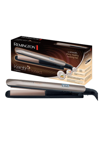 REMINGTON Hair Straightener Keratin Protect S8540 – Keratin-Infused Plates, Anti-Frizz, Smooth Finish – Hair Styling | For Healthier, Shiny Hair