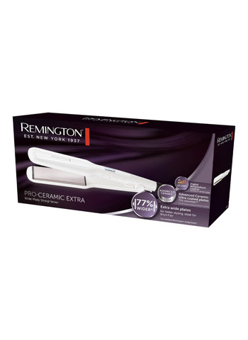 REMINGTON Hair Straightener Pro Ceramic Extra Wide Plate S5527 – Extra Wide Plates, Pro Ceramic Technology, Fast Styling – Hair Styling | For Thick Hair