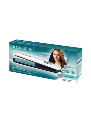 REMINGTON Hair Straightener Shine Therapy S8500 – Advanced Technology, Smooth, Shiny Hair, Ceramic Plates – Hair Styling | Ideal for Healthy Hair