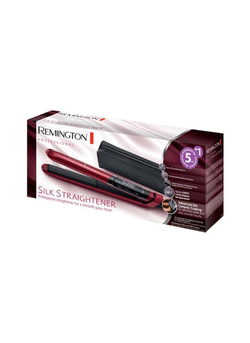 REMINGTON Hair Straightener Silk Ceramic S9600 – Silk Ceramic Plates, Ultimate Smoothness, Long-Lasting Shine – Hair Styling | For Sleek, Silky Results