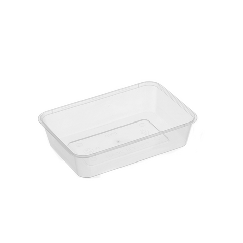 Rectangle 750ml Containers with Lids – Microwavable Plastic Food Storage