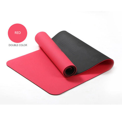 Eco-Friendly Non-Toxic TPE Yoga Mat – 6mm Thickness, Excellent Cushioning, Durable Design – Ideal for Yoga and Exercise