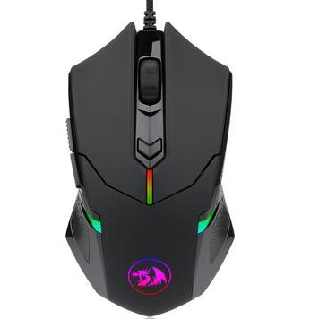 Redragon M601 CENTROPHORUS – RGB Gaming Mouse, 6 Programmable Buttons, 3200 DPI, Ergonomic Design, Adjustable Weight – Perfect for Gamers