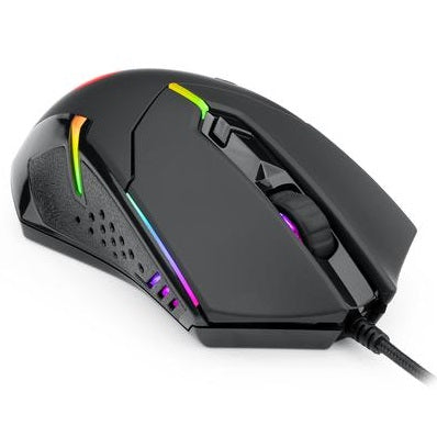 Redragon M601 CENTROPHORUS – RGB Gaming Mouse, 6 Programmable Buttons, 3200 DPI, Ergonomic Design, Adjustable Weight – Perfect for Gamers