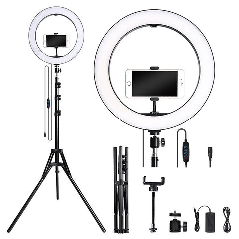 Ring Light with Mobile Holders and 7 Feet Mobile Stand 36 CM – Adjustable Lighting, Mobile Holders Included, Adjustable Stand – Ring Light | Great for Photography and Live Streaming