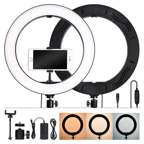 Ring Light with Mobile Holders and 7 Feet Mobile Stand 36 CM – Adjustable Lighting, Mobile Holders Included, Adjustable Stand – Ring Light | Great for Photography and Live Streaming