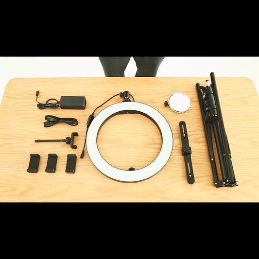 Adjustable LED Ring Light With Mobile Holder