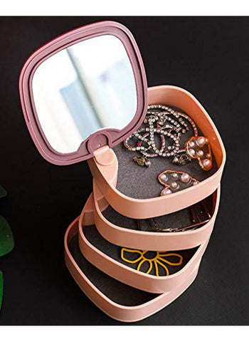 Rotating Jewelry Organizer  LD – 688 – Space-Saving, Modern Design, 360° Rotation | Ideal for Small Accessories Storage