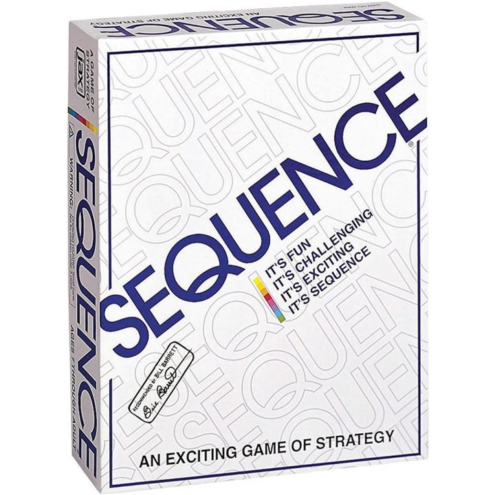 Sequence Original Board Game – Classic Strategy Fun for 2-12 Players with Folding Board, Chips, and Cards – Perfect for Family and Friends | Family Strategy Board Game