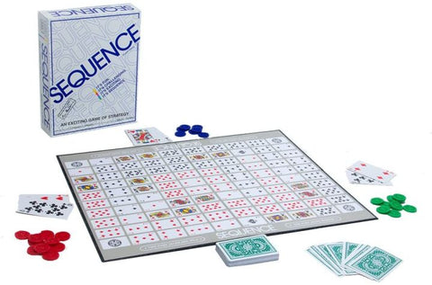 Sequence Original Board Game – Classic Strategy Fun for 2-12 Players with Folding Board, Chips, and Cards – Perfect for Family and Friends | Family Strategy Board Game