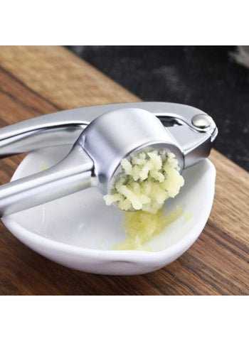 SHENGYA Top Choice Garlic Press – Round Base, Ergonomic, Durable | Kitchen Essential for Easy Garlic Crushing