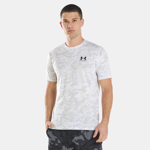 Under Armour Men's Camo Dri-Fit T-Shirt Replica – White/Camo, Lightweight, Moisture-Wicking, Comfortable – Active Wear | Ideal for Outdoor and Gym Activities