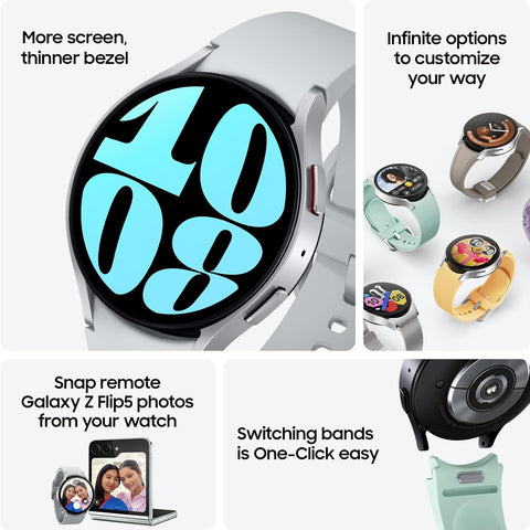 Samsung Galaxy Watch 6 Bluetooth – Stylish Smart Watch with Bluetooth Connectivity and Larger Display Options