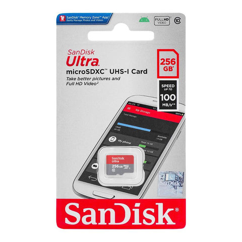 SanDisk Ultra microSDXC UHS-I Memory Card – High-Speed, Large-Capacity Storage Options (64GB, 128GB, 256GB) for Data Storage | Electronics