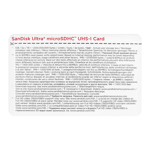 SanDisk Ultra microSDXC UHS-I Memory Card – High-Speed, Large-Capacity Storage Options (64GB, 128GB, 256GB) for Data Storage | Electronics