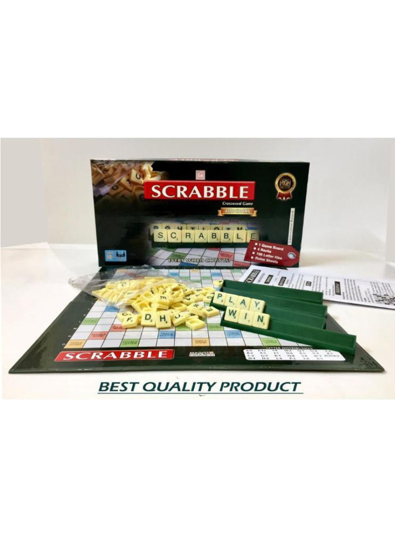 Scrabble Board Game – Classic Crossword Game for Family & Friends | Enhance Vocabulary & Strategy