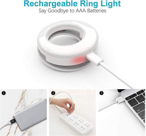 Selfie Ring Light with LED Camera Photography Flash Light – Adjustable Brightness, LED Lighting, Portable Design – Ring Light | Ideal for Selfie and Vlogging