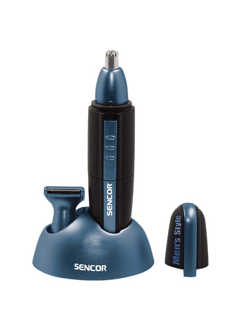 Sencor 3-in-1 Nose, Ear, and Hair Trimmer SNC101BL – Washable Cutting Heads, Integrated Lighting, 2 Exchangeable Heads