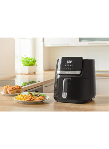 Sencor Air Fryer SFR6550BK – 6.5L Digital, 1600W Power, Front Display, Adjustable Temperature – Modern & Powerful