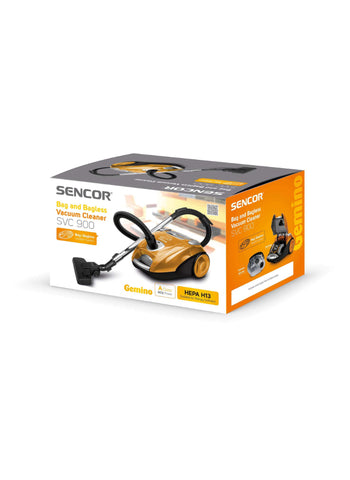 Sencor Bagged and Bagless Vacuum Cleaner SVC900 – 2000W Power, Cyclone System – Noise Level 80dB