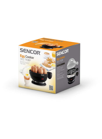 Sencor Egg Cooker SEG710BP – 7-Egg Capacity, 3 Cooking Levels, Removable Tray – Compact 320-380W Kitchen Tool