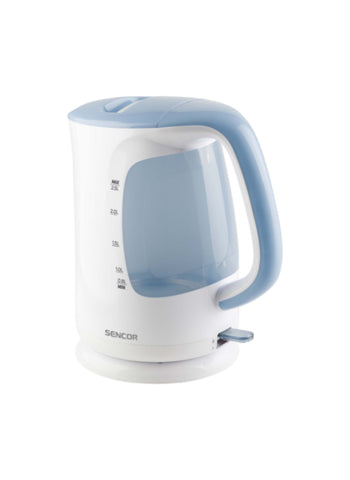 Sencor Electric Kettle SWK2510WH – 2.5L White, 2200W Power, Double-Sided Water Mark – Ergonomic Handle & Filter