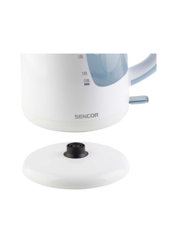 Sencor Electric Kettle SWK2510WH – 2.5L White, 2200W Power, Double-Sided Water Mark – Ergonomic Handle & Filter