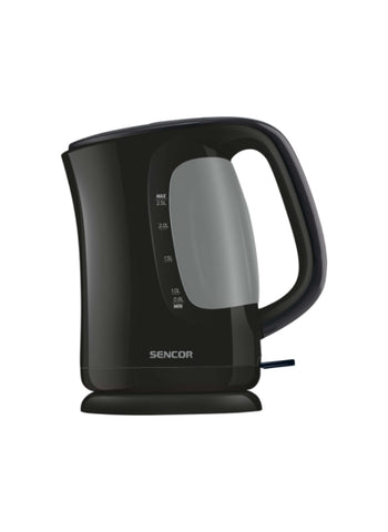 Sencor Electric Kettle SWK2511BK – 2.5L Black, 2200W Power, Double-Sided Water Mark – Stylish & Functional Design