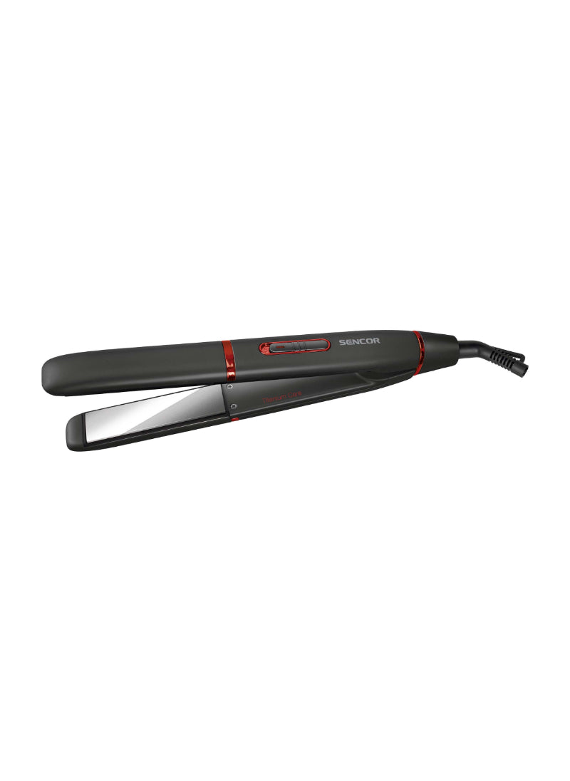 Sencor Hair Iron SHI1100BK – Titanium Plates, Slim Design, 45W Power – 180cm Cord Length