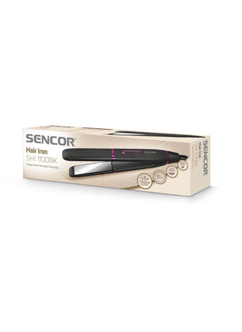 Sencor Hair Iron SHI1100BK – Titanium Plates, Slim Design, 45W Power – 180cm Cord Length