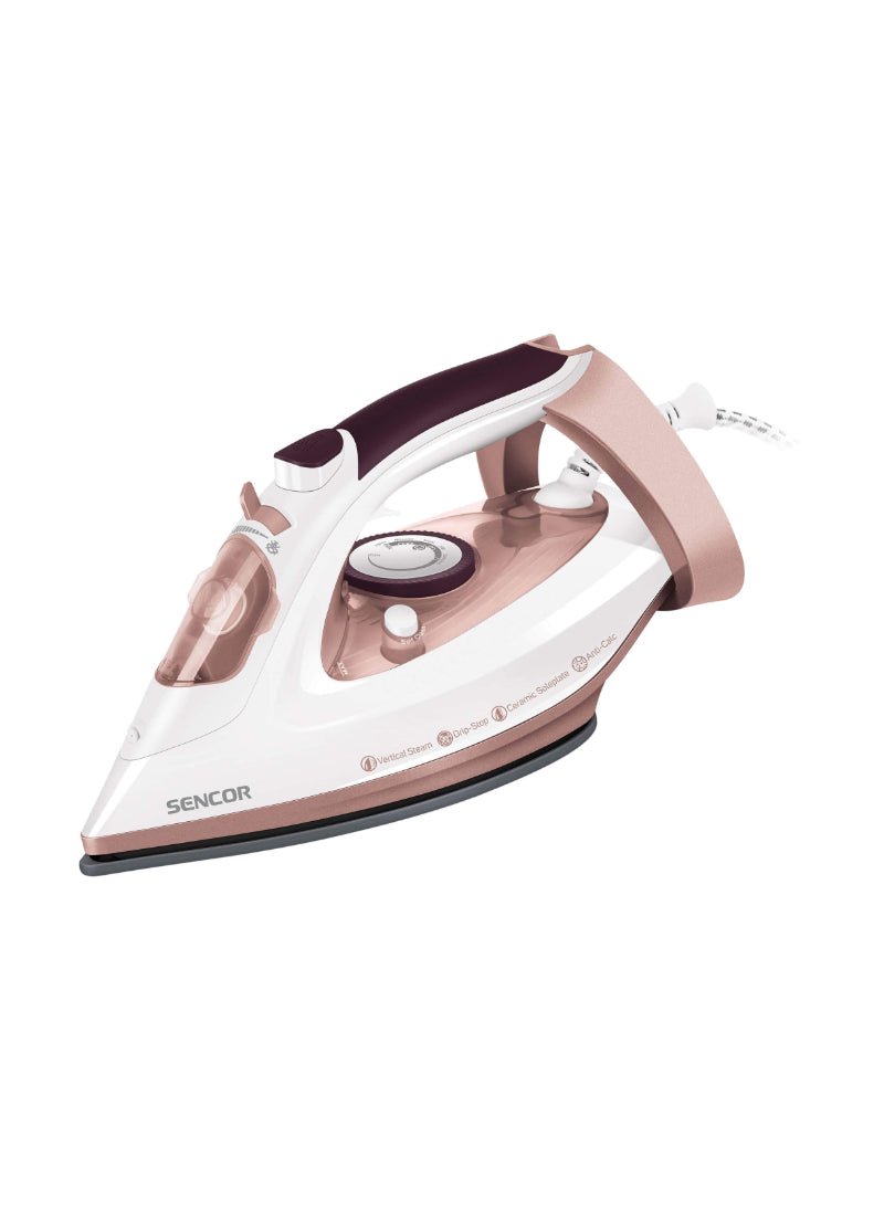 Sencor Steam Iron SSI3520RS – 3100W Power, 35g/min Steam Output, Ceramic Soleplate – 280ml Water Tank