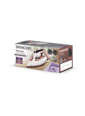 Sencor Steam Iron SSI3520RS – 3100W Power, 35g/min Steam Output, Ceramic Soleplate – 280ml Water Tank