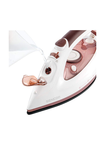 Sencor Steam Iron SSI3520RS – 3100W Power, 35g/min Steam Output, Ceramic Soleplate – 280ml Water Tank