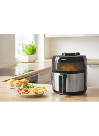 Sencor Vita Fryer SFR5010BK – 5L Capacity, 1500W Power, LED Display, Timer with Alarm – Precise & Spacious Design